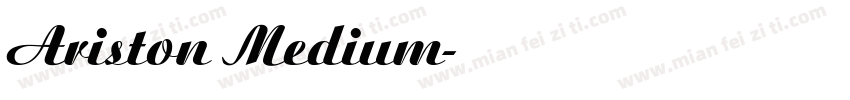 Ariston Medium字体转换